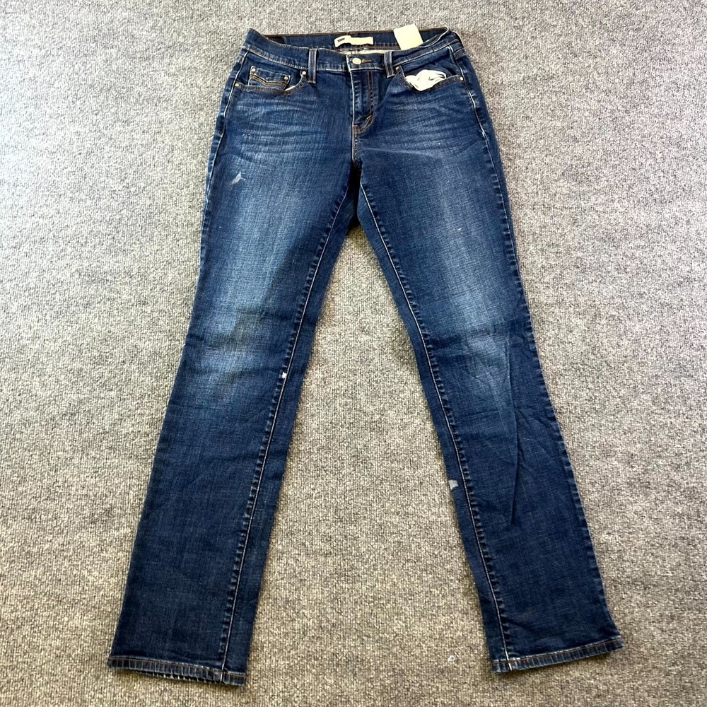 Levi's 505 Jeans Women's 8 Blue Denim Cotton Straight Leg Zip Fly Streetwear